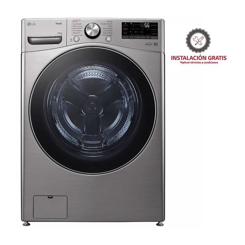 Lavadora LG Carga Frontal WM22VV2S6BR 22 kg Silver